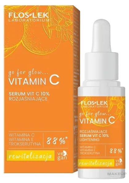 Осветляющая сыворотка для лица Floslek Go For Glow с витамином C 30 мл