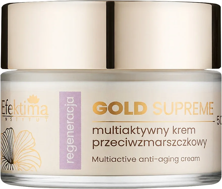 Крем для лица Efektima Gold Supreme регенерирующий с церамидами и золотом 50 мл