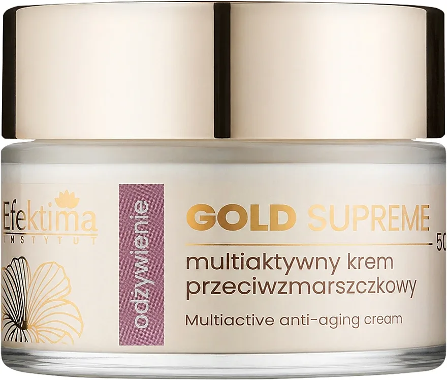 Крем для лица Efektima Gold Supreme питательный с коллагеном и золотом 50 мл