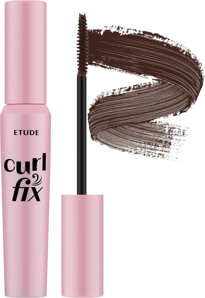 Тушь для ресниц Etude Curl Fix подкручивающая стойкая, оттенок Brown