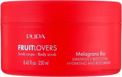 Pupa Pupa Fruit Lovers Pomegranate Bio Body Scrub - Увлажняюще-восстанавливающий гель-скраб для тела с гранатом Fruit Lovers 250 мл