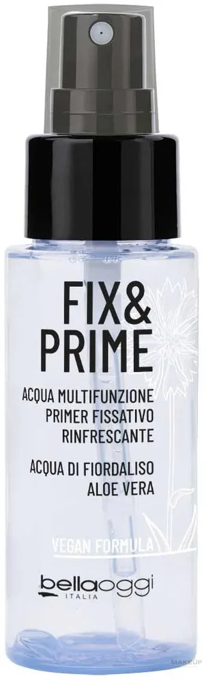 Спрей для лица Bellaoggi Fix and Prime Acqua Mist фиксирующий макияж, освежающий, 50 мл