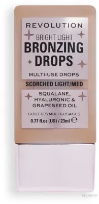Бронзер для лица Makeup Revolution Bright Light Bronzing Drops