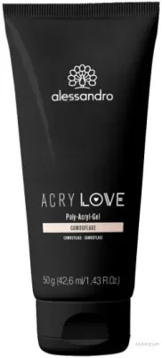 Полиакриловый гель для ногтей Alessandro International AcryLove Poly-Acryl-Gel Camouflage прозрачный, в тюбике, 50 г