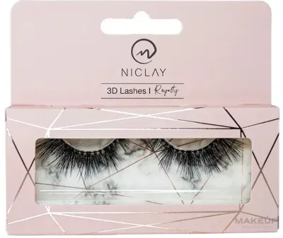 Ресницы накладные Niclay 3D Lashes Royalty чёрные, многоразовые, 2 шт