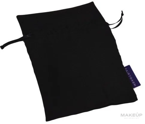 Мешочек чёрный Fairygasm Satin Bags для хранения гаджетов, 18 x 12 см, 1 шт