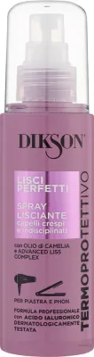 Термозащитный разглаживающий спрей Dikson Lisci Perfetti Spray с гиалуроновой кислотой, 150 мл
