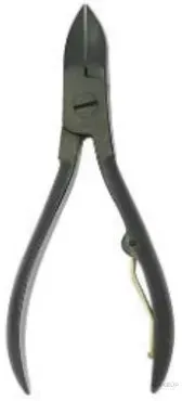Кусачки для ногтей Accuram Instruments Nail Nipper черное хромовое покрытие 10 и 12 см