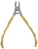 Кусачки для кутикулы Accuram Instruments Italian Design с золотистым покрытием 10 см — фото 1