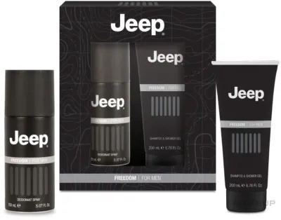 Jeep Freedom набор мужской: гель для душа 200 мл, дезодорант-спрей 150 мл, фужерный аромат
