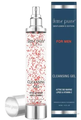 Очищающий гель для лица Ame Pure Gentlemen's Cleansing Gel с морскими водорослями, 120 мл