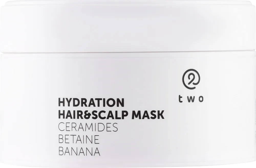Увлажняющая маска для волос Two Cosmetics Hydration Hair & Scalp масло какао, аргановое масло, керамиды, банановый порошок, 200 мл