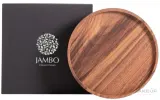 Подставка для свечи Jambo Collections Walnut Candle Plate из ореха, размер L, 215 мм, 1 шт — фото 1