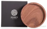 Подставка для свечи Jambo Collections Walnut Candle Plate из ореха, размер XS, 115 мм, 1 шт — фото 1