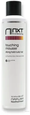 Пенка для кудрявых волос Napura NXT Touching Mousse Curly Hair Strong Hold, сильная фиксация, 300 мл