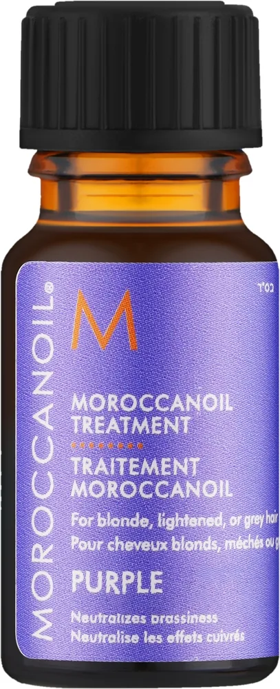 Фиолетовое масло для светлых, осветлённых и седых волос Moroccanoil Treatment Purple