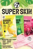 Набор масок для лица W7 Super Skin три маски с бананом и льном и аксессуар уценка упаковки — фото 1