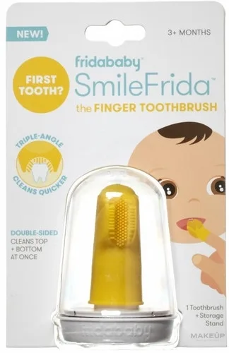 Зубная щётка на палец Frida Baby SmileFrida силиконовая, для младенцев, 1 шт