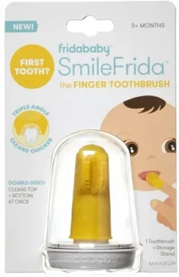 Зубная щётка на палец Frida Baby SmileFrida силиконовая, для младенцев, 1 шт