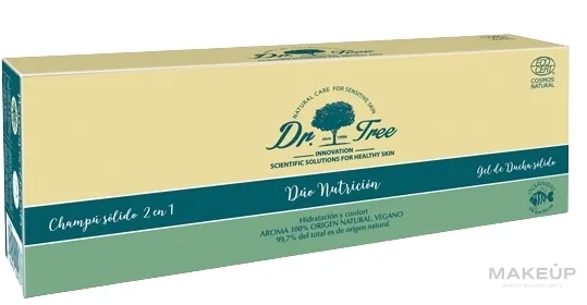 Набор Dr. Tree твердый шампунь 2 в 1 75 г и твердый гель для душа 120 г