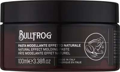 Паста для волос Bullfrog Natural Effect Molding Paste, матовый финиш, естественный эффект, 100 мл, 250 мл