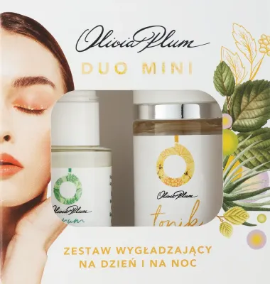 Набор для лица Olivia Plum Duo Mini увлажняющая сыворотка и тоник с гликолевой кислотой и мочевиной 15+30 мл