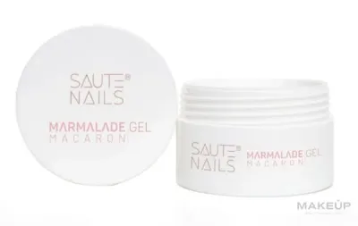Цветной гель для ногтей Saute Nails Marmalade Gel Macaron с консистенцией густого желе, самовыравнивающийся