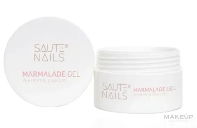 Цветной гель для ногтей Saute Nails Marmalade Gel Whipped Cream с консистенцией густого желе, самовыравнивающийся