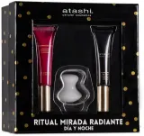 Набор Atashi Anti-aging Eye крем для области вокруг глаз 15 мл второй крем 15 мл и нефритовый массажер для зрелой кожи — фото 1
