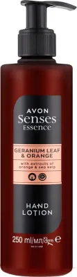 Лосьон для рук Avon Senses Essence Geranium Leaf and Orange Hand Lotion «Лист герани и апельсин», с дозатором, 250 мл
