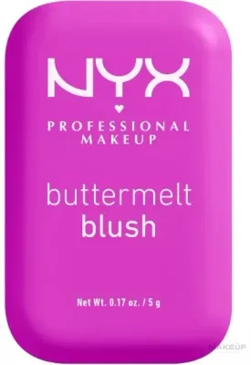 NYX Professional Makeup Kremowy róż do twarzy - Румяна для лица NYX Buttermelt High-Pigment Powder, оттенок 12 - All The Butta