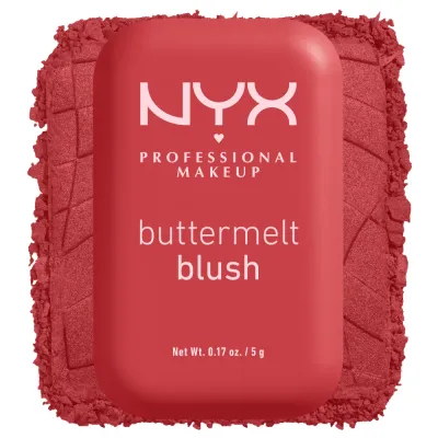 NYX Professional Makeup Kremowy róż do twarzy - Румяна для лица NYX Buttermelt High-Pigment Powder, оттенок 05.25 - Butta Than Coral