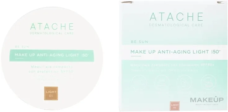 Тональный крем для лица Atache Be Sun компактный SPF50+ 12 г, оттенок 02 - Dore