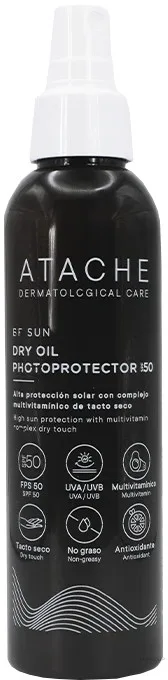 Масло для тела Atache Be Sun Dry Oil сухое солнцезащитное SPF 50 спрей 150 мл