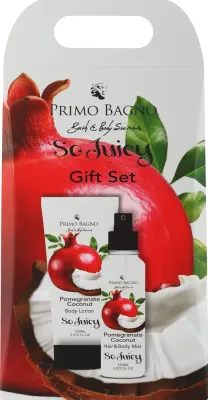 Набор для тела Primo Bagno Pomegranate Coconut лосьон и ароматический мист с алоэ и оливой граната и кокоса 2x150 мл
