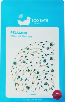 Eco Bath London соль для ванны Relaxing Epsom Salt Bath Soak 1000 г, английская соль с магнием и лавандой, расслабляющая