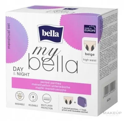 Трусы менструальные многоразовые Bella My Bella, бежевые, размер L, 1 шт