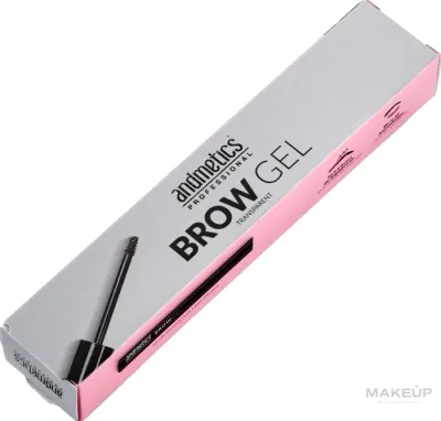 Гель для бровей Andmetics Professional Brow Gel прозрачный, стойкой фиксации, 6,5 мл