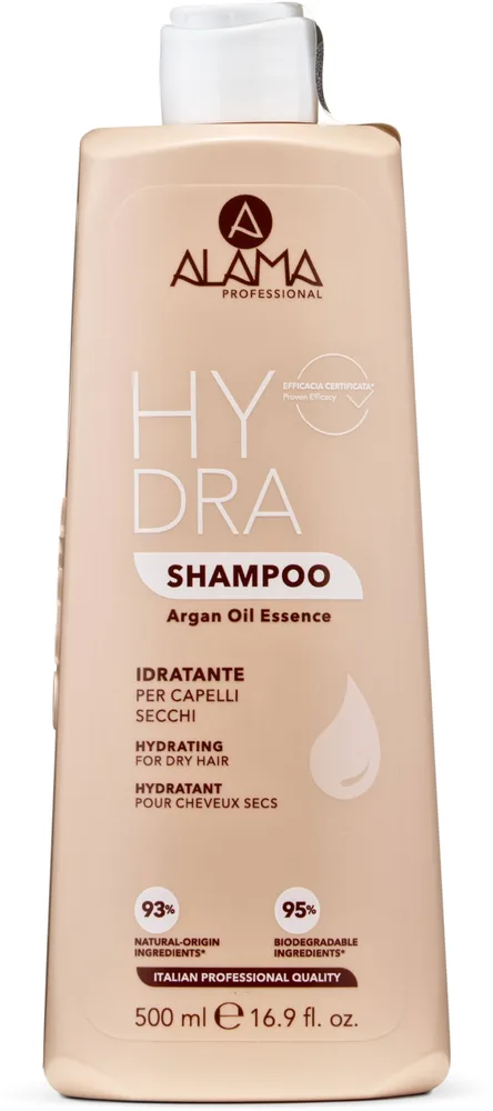 Шампунь увлажняющий для сухих волос Alama Hydra Shampoo, с аргановым маслом