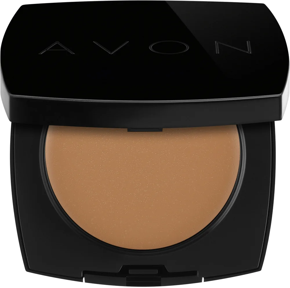 Тональная крем-пудра Avon матирующая для лица, компакт, 9 г, оттенок 235P - Shell