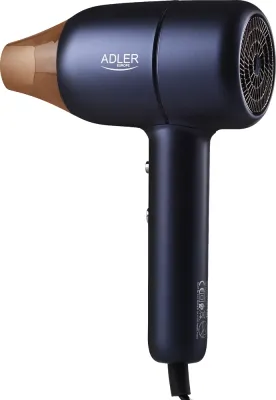 Фен Adler AD 2270 Black Superspeed, бесщеточный мотор, дисплей LED