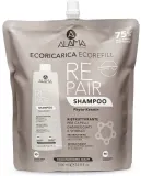 Шампунь для повреждённых волос Alama Repair Shampoo, с кератином, сменная упаковка — фото 1