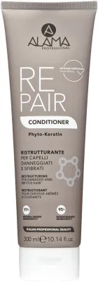 Восстанавливающий кондиционер для повреждённых волос с кератином Alama Repair Conditioner 300 мл