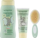 Набор Naturaverde Disney Baby гель для купания 200 мл детский крем с овсом и ромашкой 100 мл и щетка — фото 2