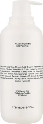 Разглаживающий лосьон для тела Transparent Lab AHA Smoothing с гликолевой кислотой, 400 мл