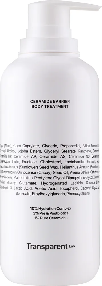 Восстанавливающий лосьон для тела Transparent Lab Ceramide Barrier с церамидами, 400 мл