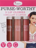 Набор блесков для губ theBalm Purse-Worthy три оттенка 3x7 мл — фото 1