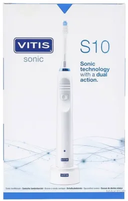 Электрическая зубная щётка Dentaid Vitis Sonic S10 Electric Toothbrush звуковая, до 31 000 движений в минуту, 1 шт