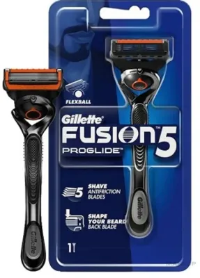 Бритвенный станок Gillette Fusion 5 ProGlide, 5 лезвий, технология FlexBall, триммер, 1 сменная кассета