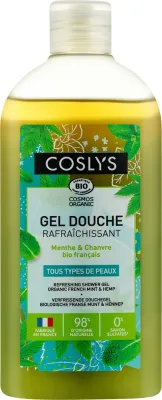 Освежающий гель для душа Coslys с мятой и органической коноплёй, 1000 мл